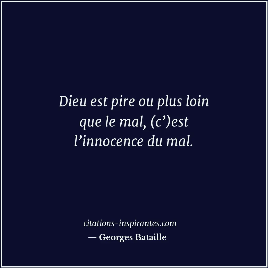 Citation de Georges Bataille