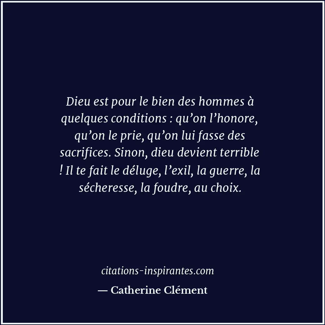 Citation de Catherine Clément