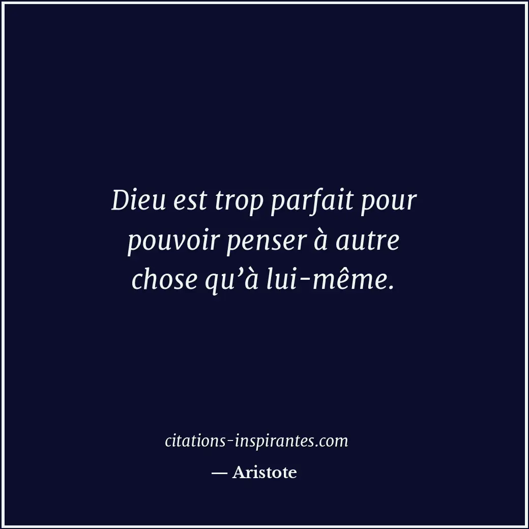 Citation de Aristote