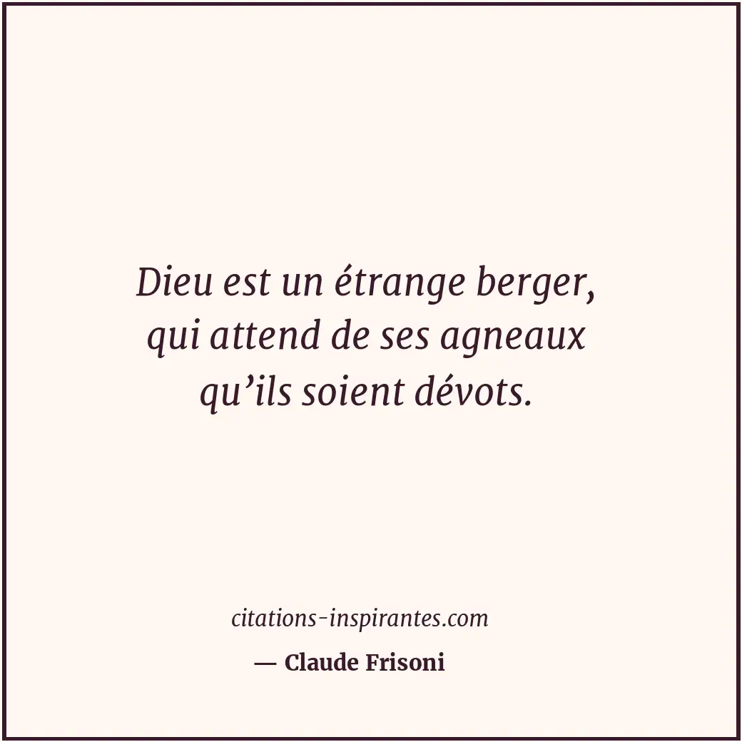 Citation de Claude Frisoni