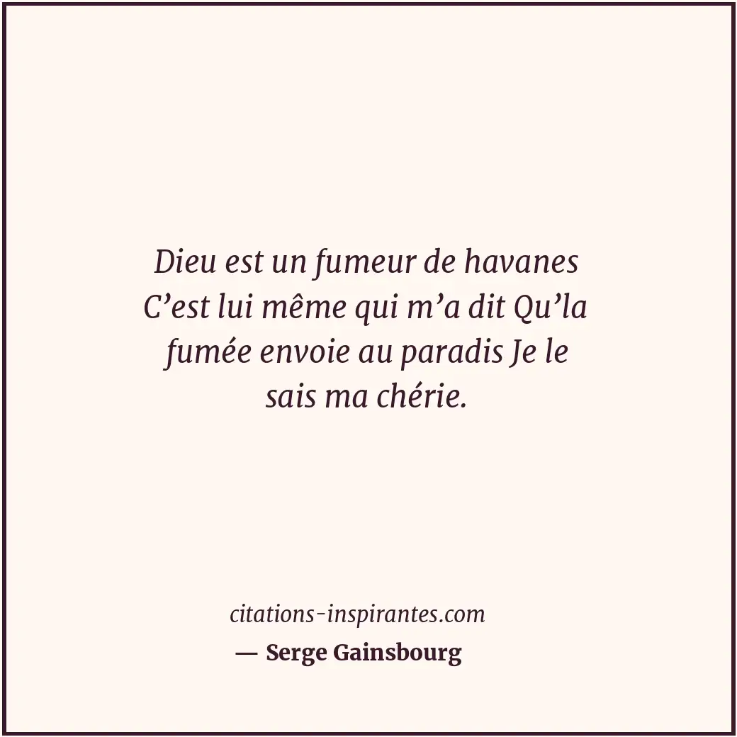 Citation de Serge Gainsbourg