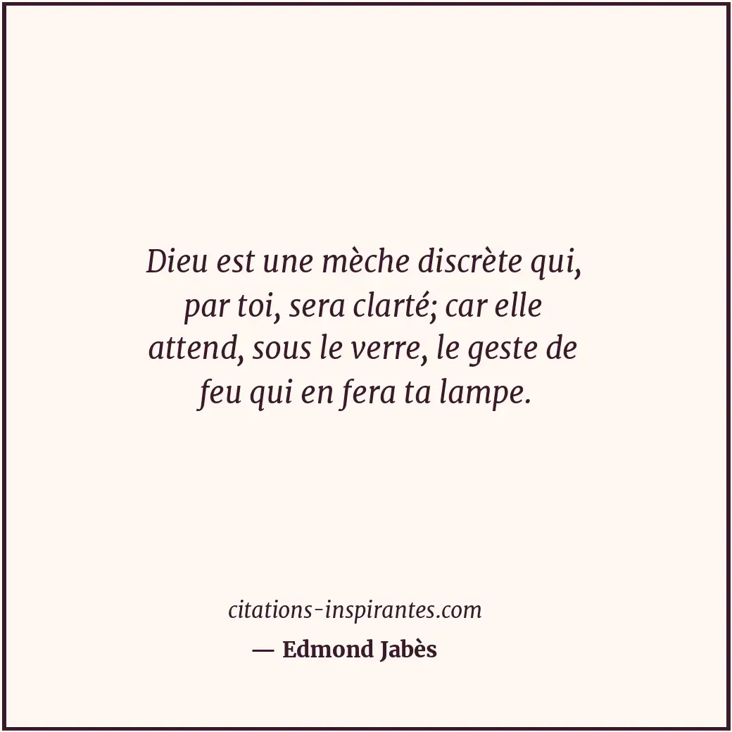 Citation de Edmond Jabès