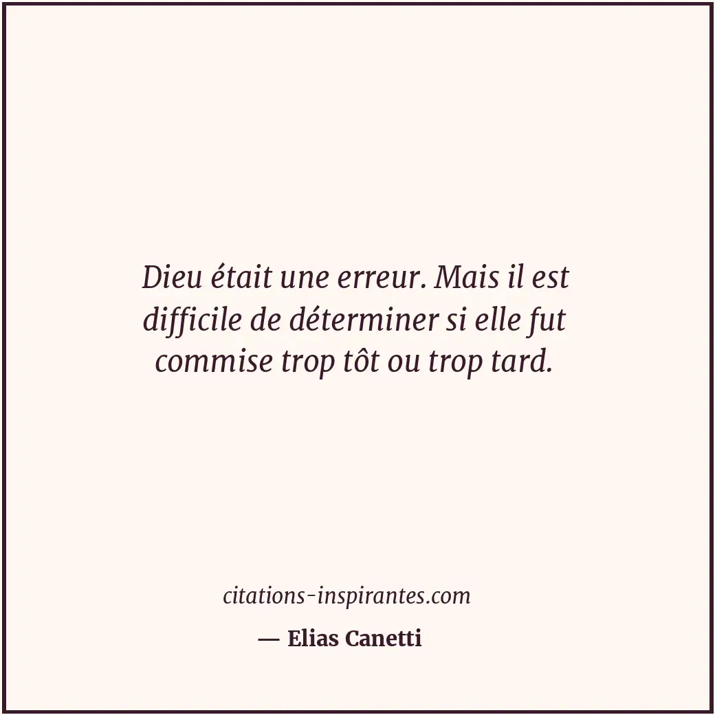 Citation de Elias Canetti