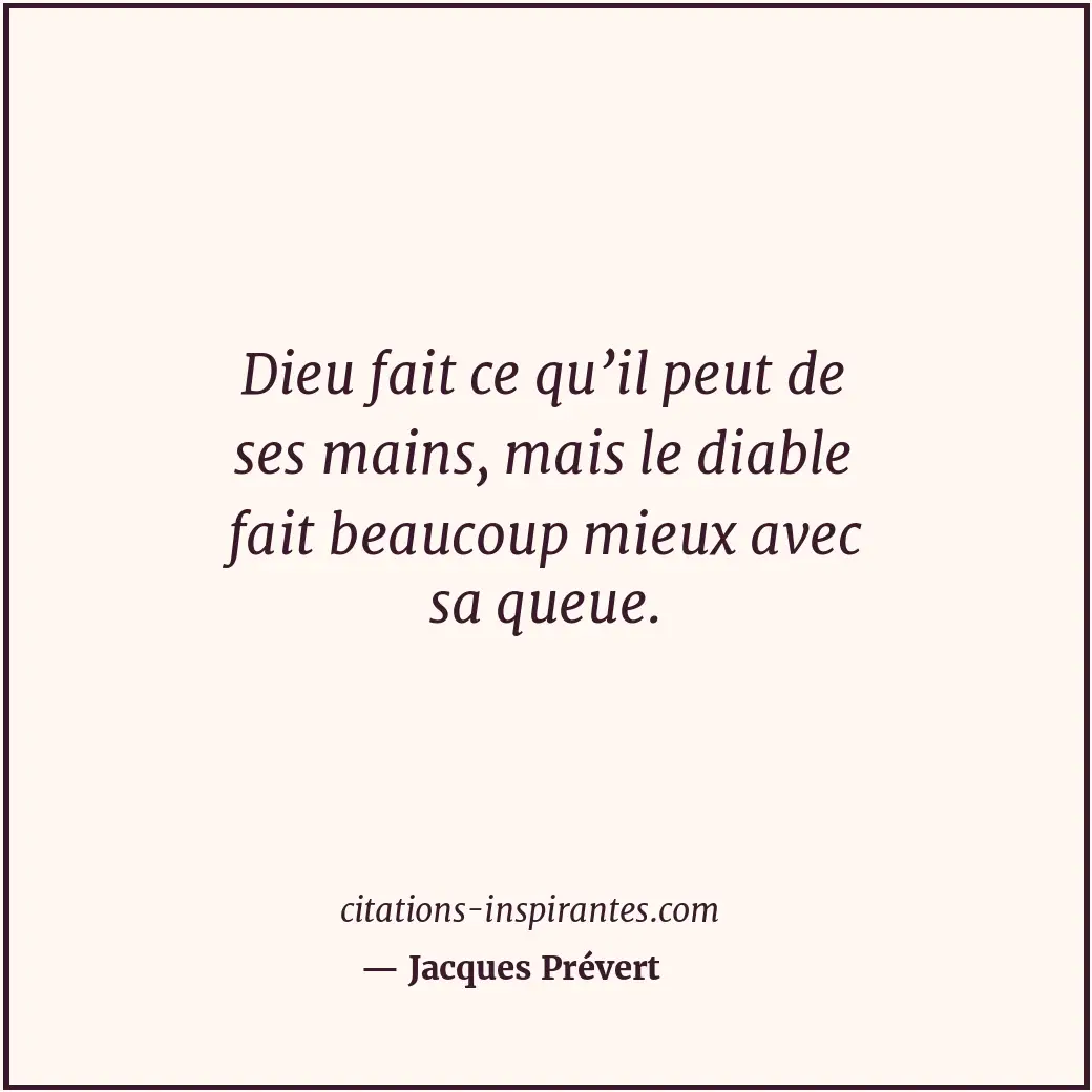 Citation de Jacques Prévert