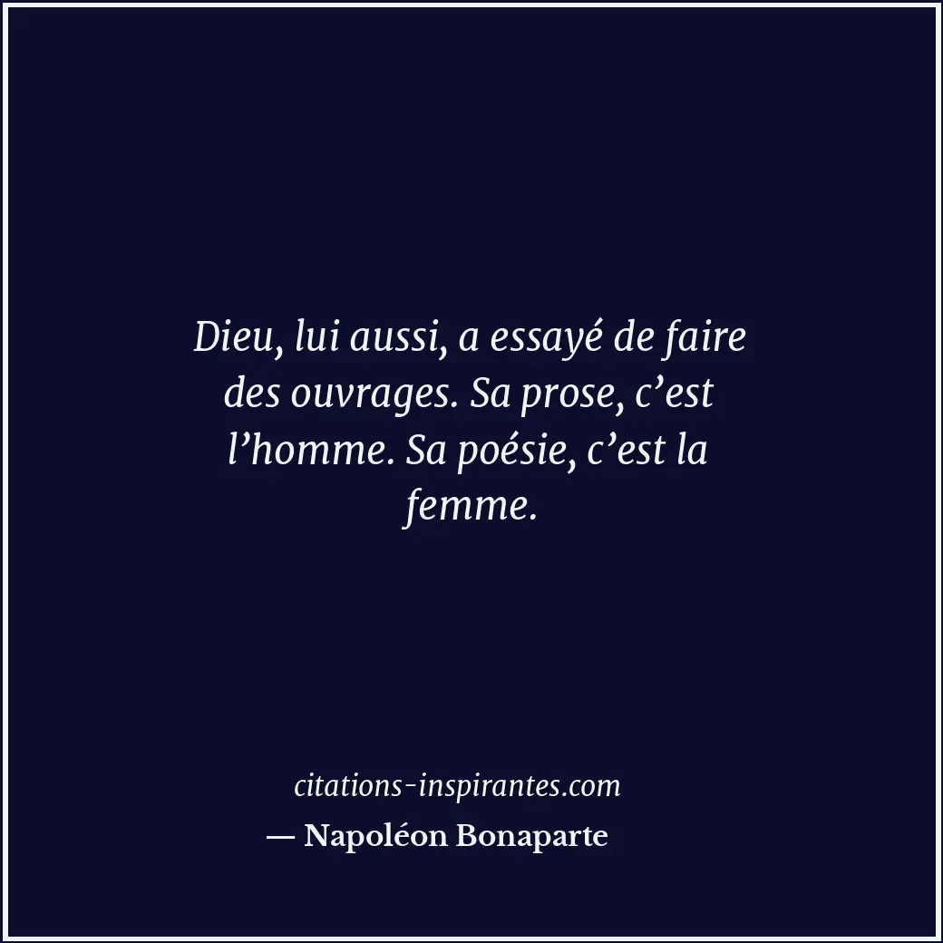 Citation de Napoléon Bonaparte