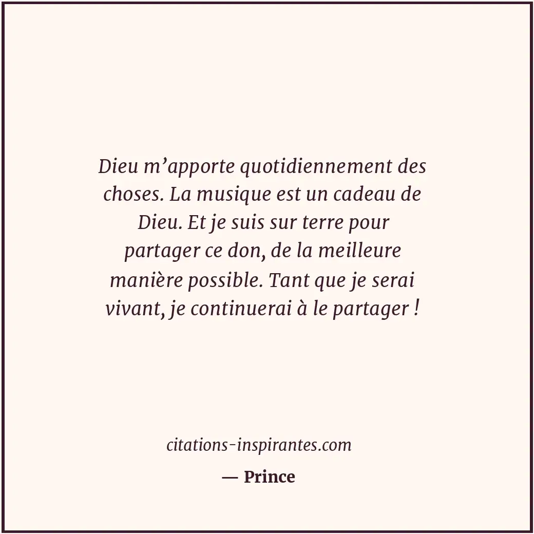 Citation de Prince