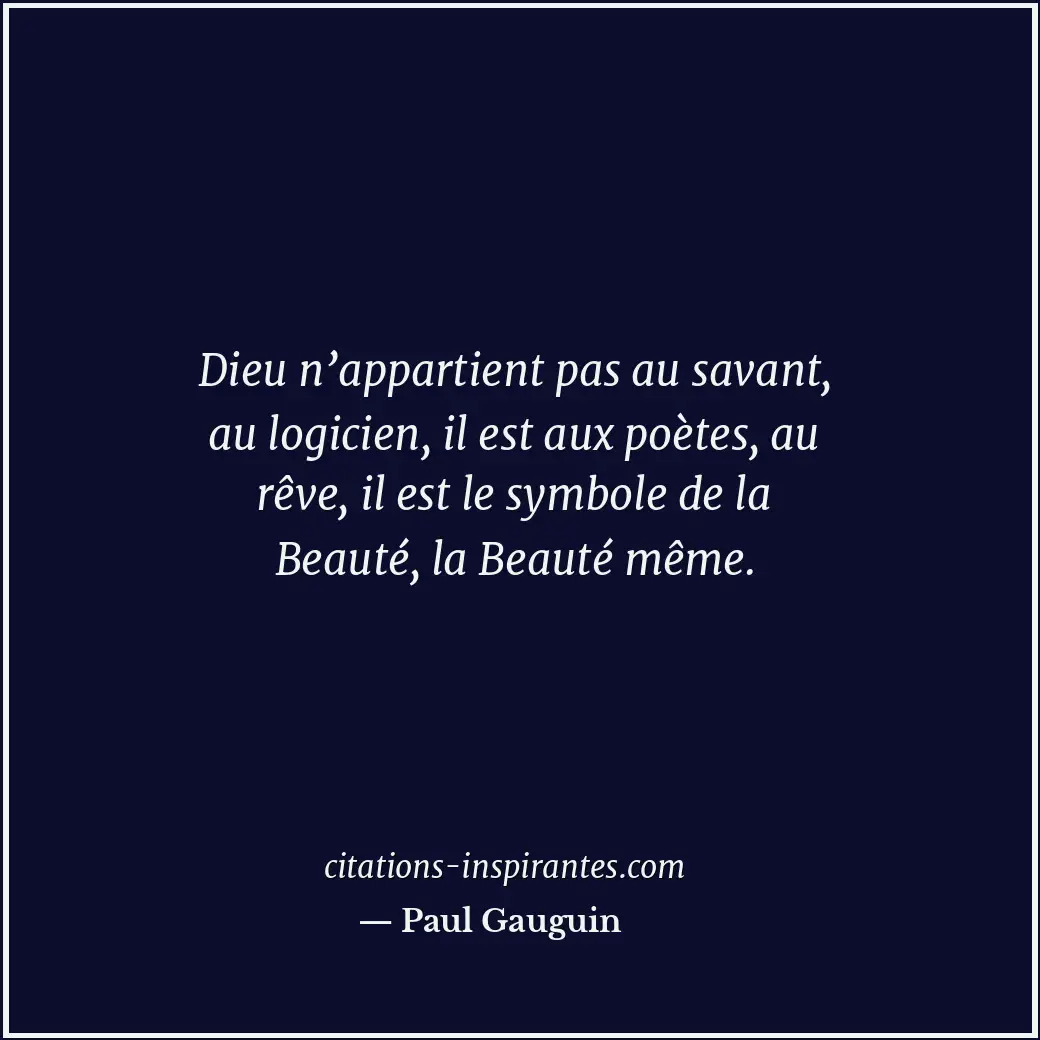 Citation de Paul Gauguin