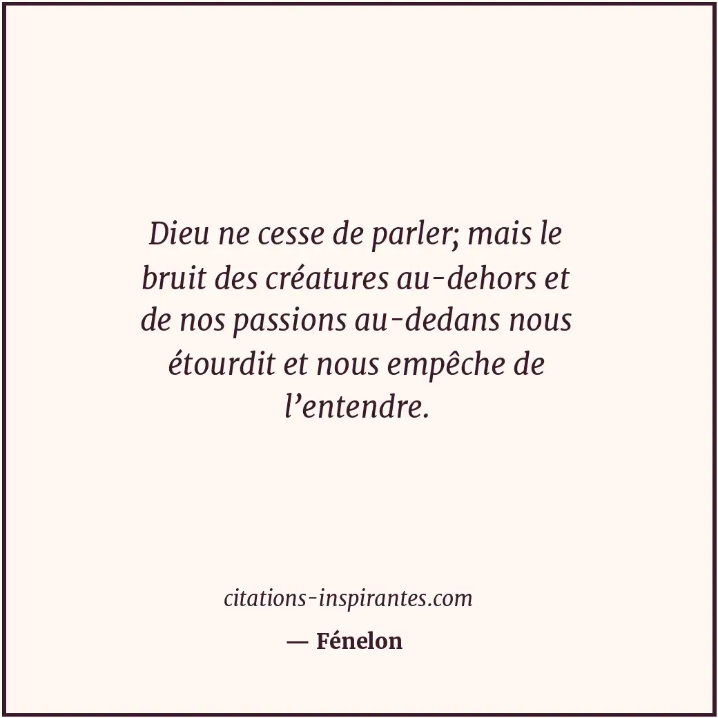 Citation de Fénelon