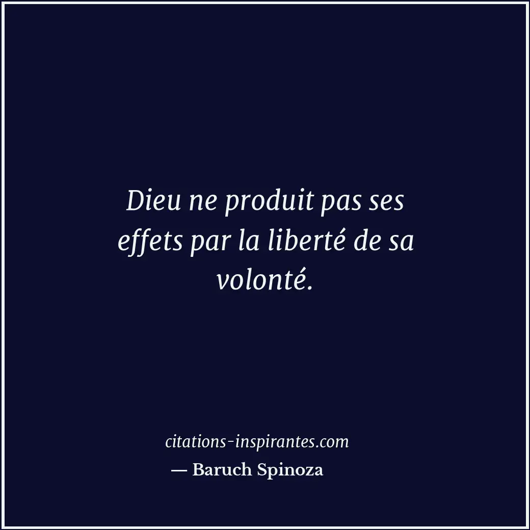 Citation de Baruch Spinoza
