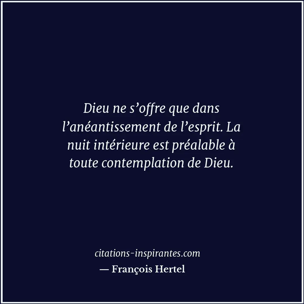 Citation de François Hertel