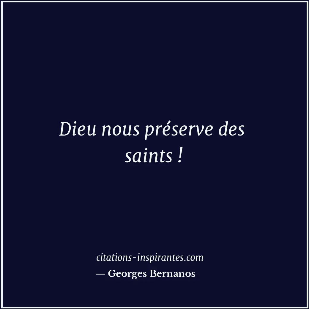 Citation de Georges Bernanos
