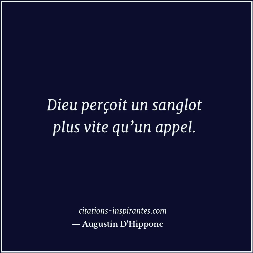 Citation de Augustin D'Hippone