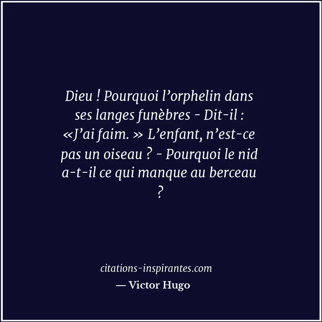 Citation de Victor Hugo