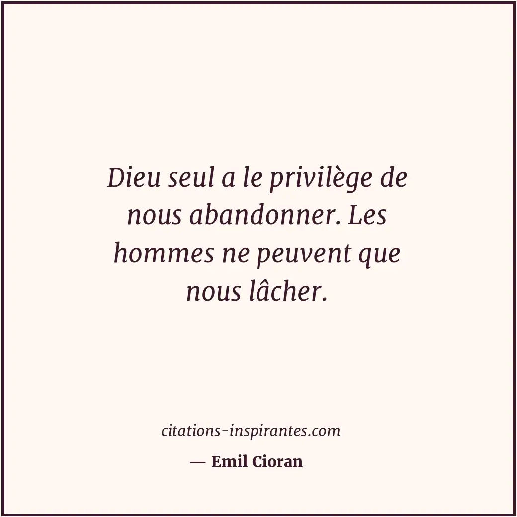 Citation de Emil Cioran
