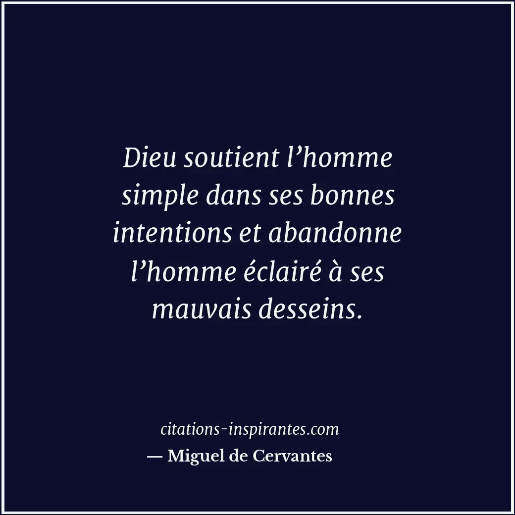 Citation de Miguel de Cervantes