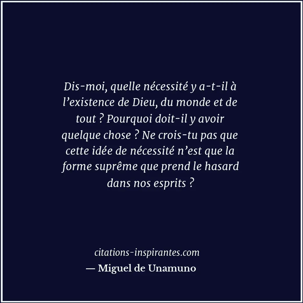 Citation de Miguel de Unamuno
