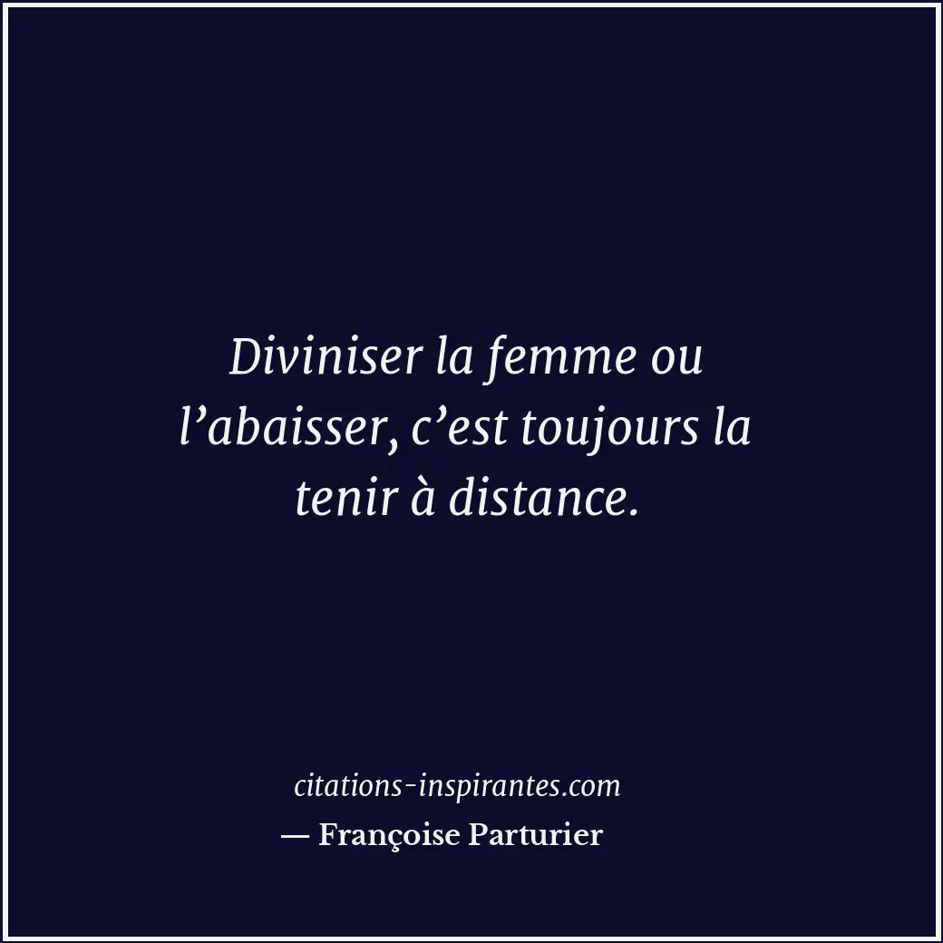 Citation de Françoise Parturier