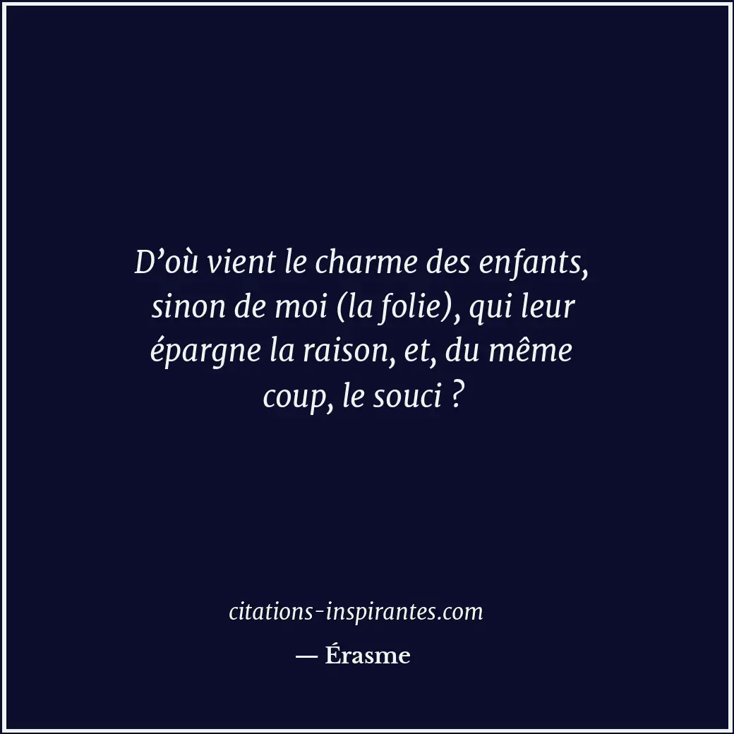 Citation de Érasme