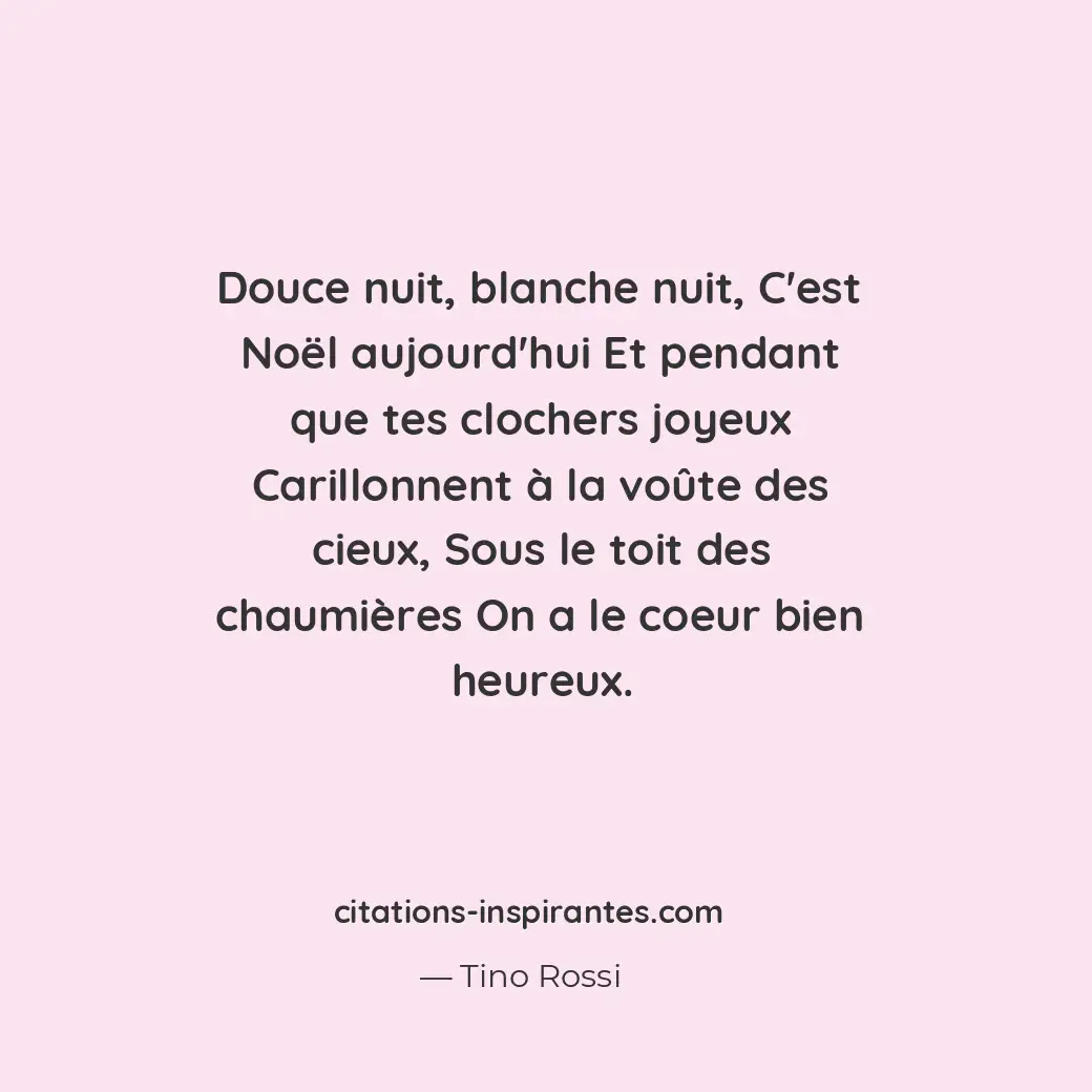 Citation de Tino Rossi
