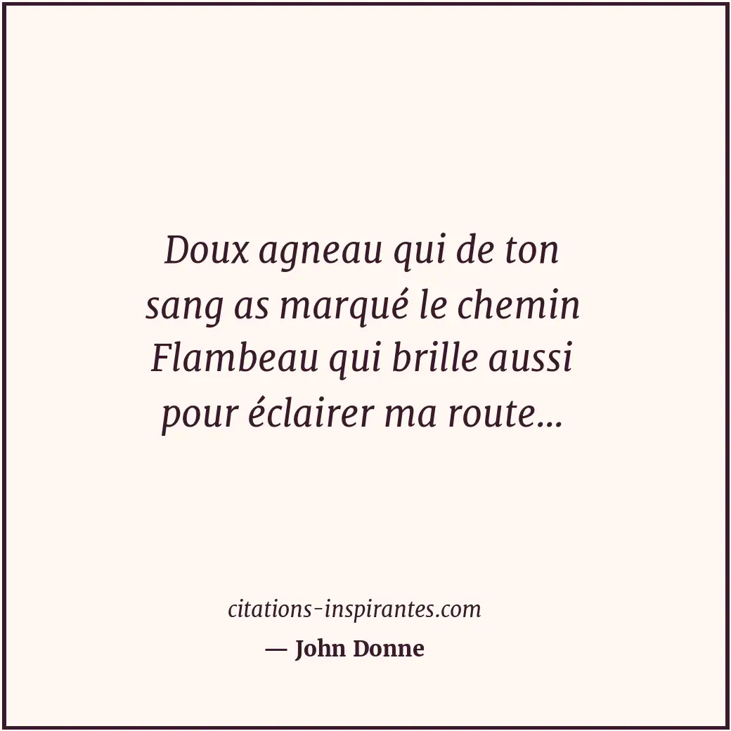 Citation de John Donne