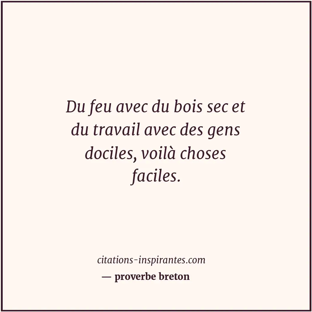 Citation de proverbe breton