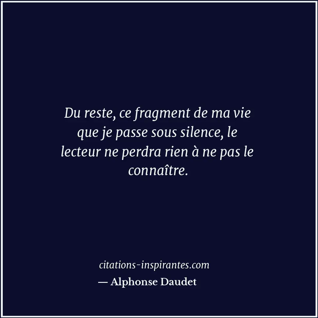 Citation de Alphonse Daudet