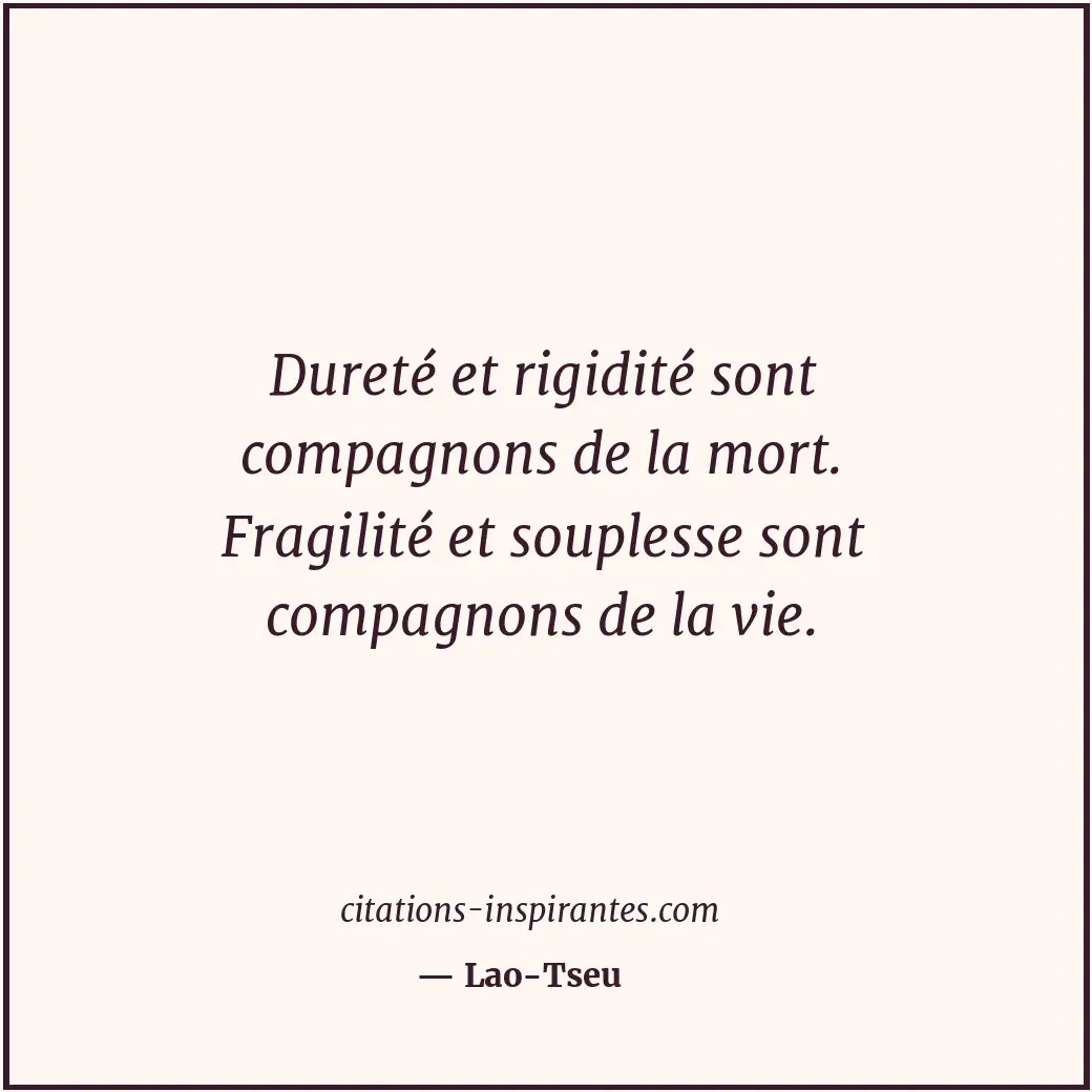 Citation de Lao-Tseu