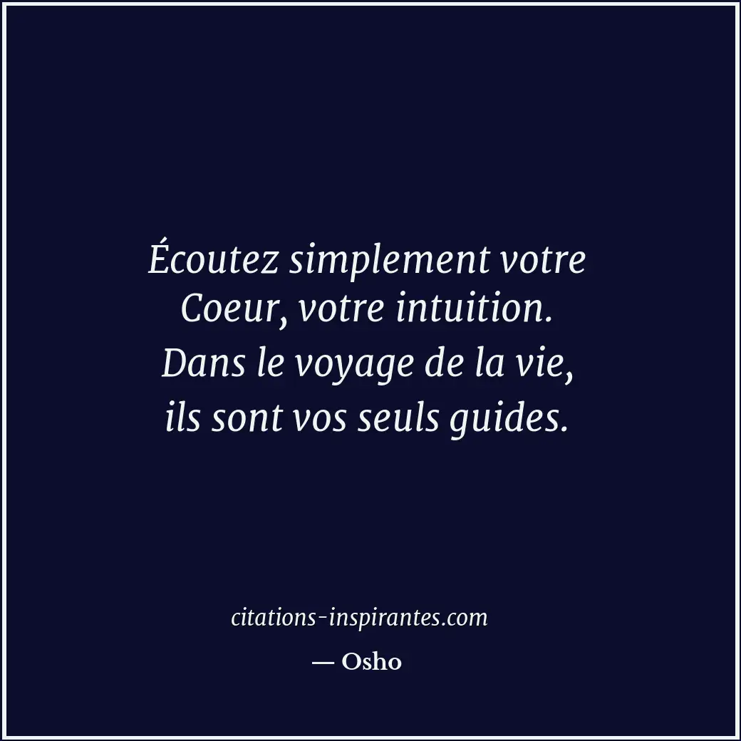 Citation de Osho