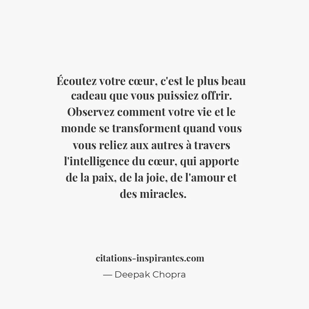 Citation de Deepak Chopra