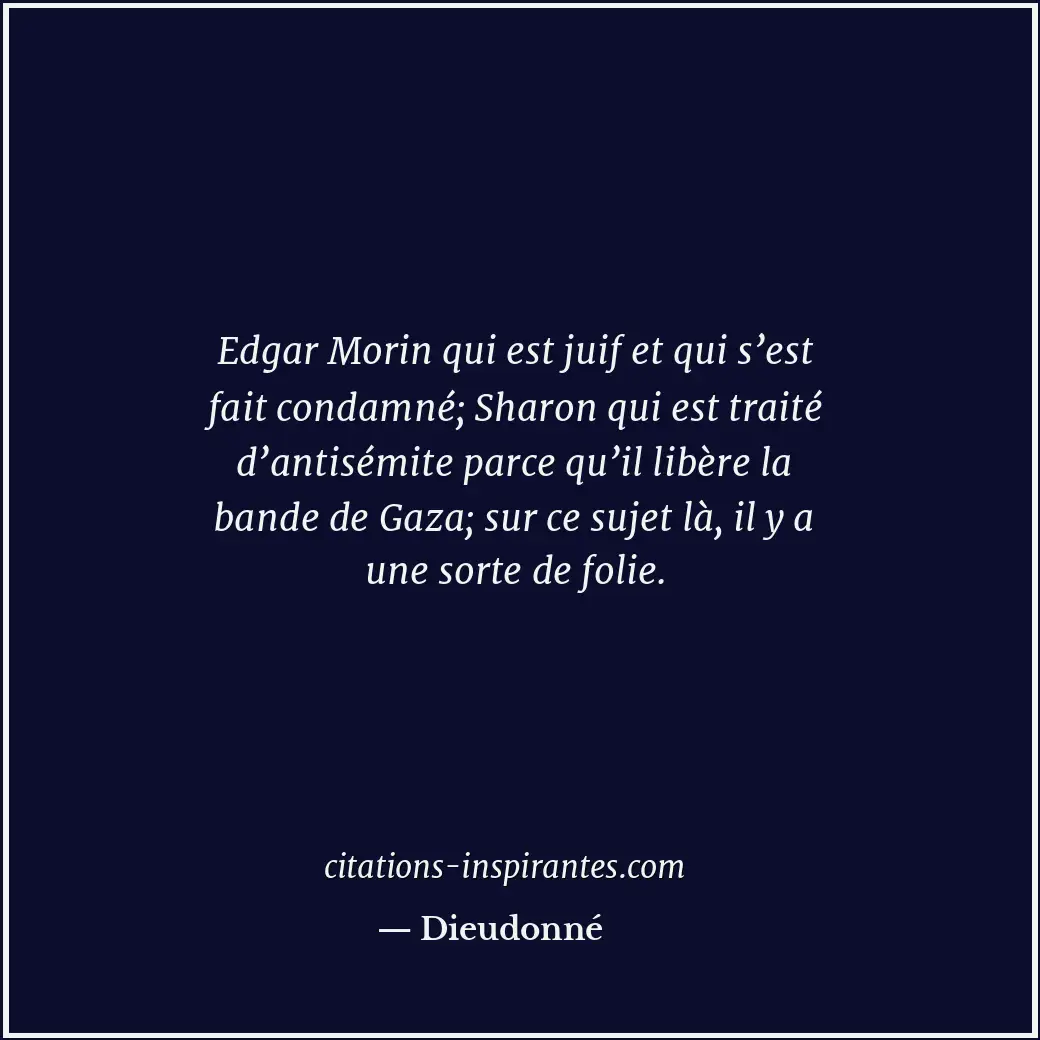 Citation de Dieudonné