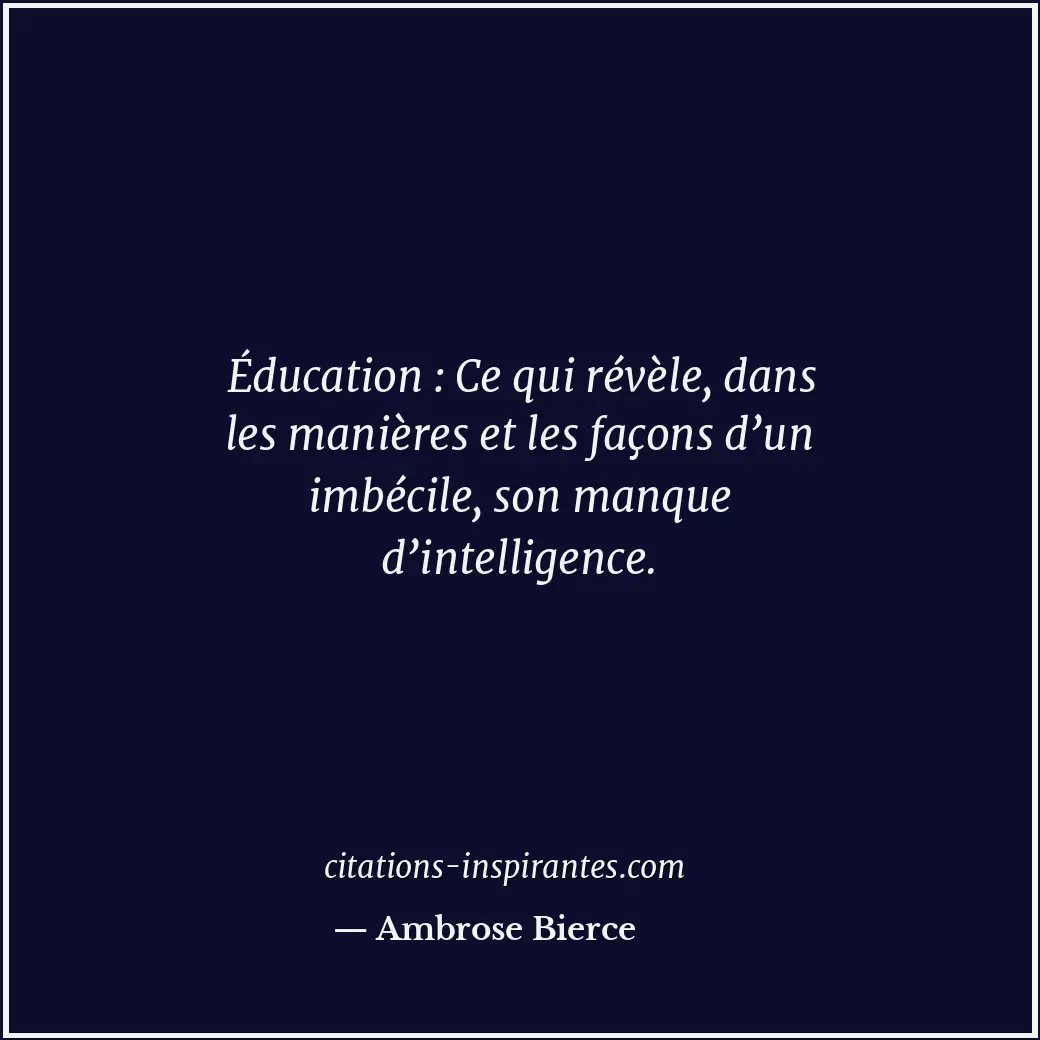 Citation de Ambrose Bierce