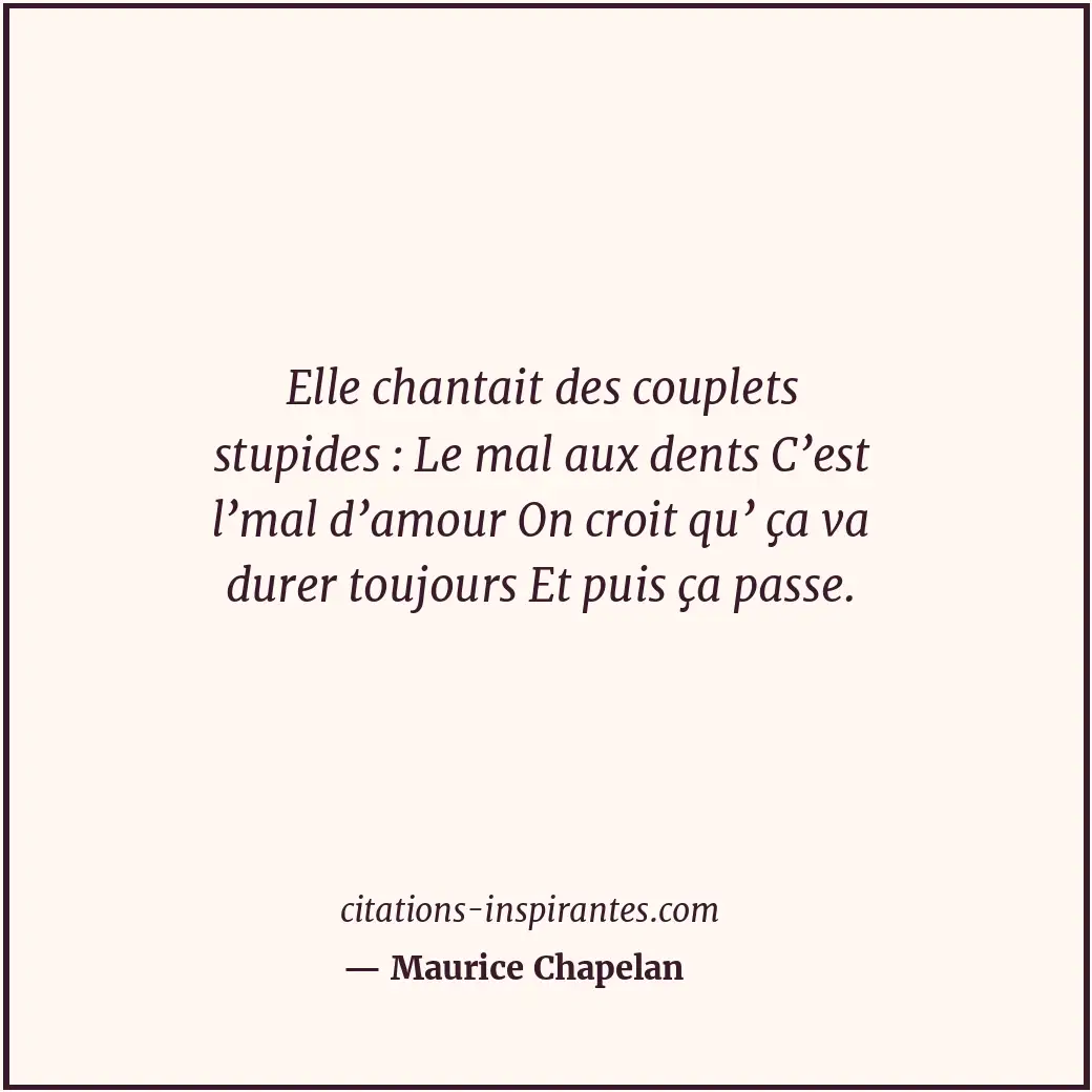 Citation de Maurice Chapelan