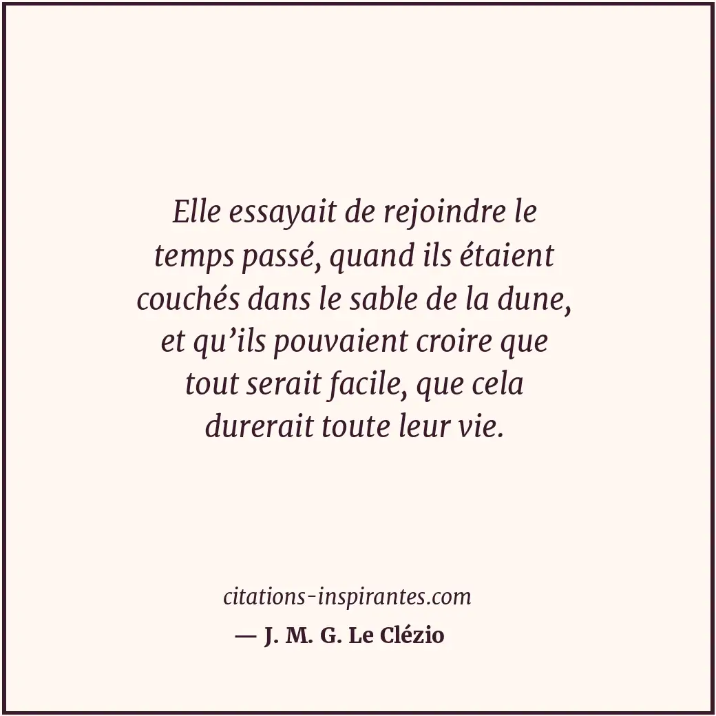 Citation de J. M. G. Le Clézio