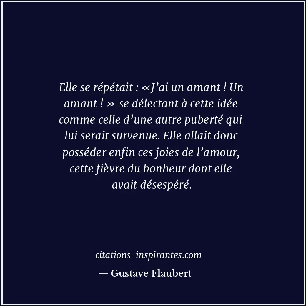 Citation de Gustave Flaubert