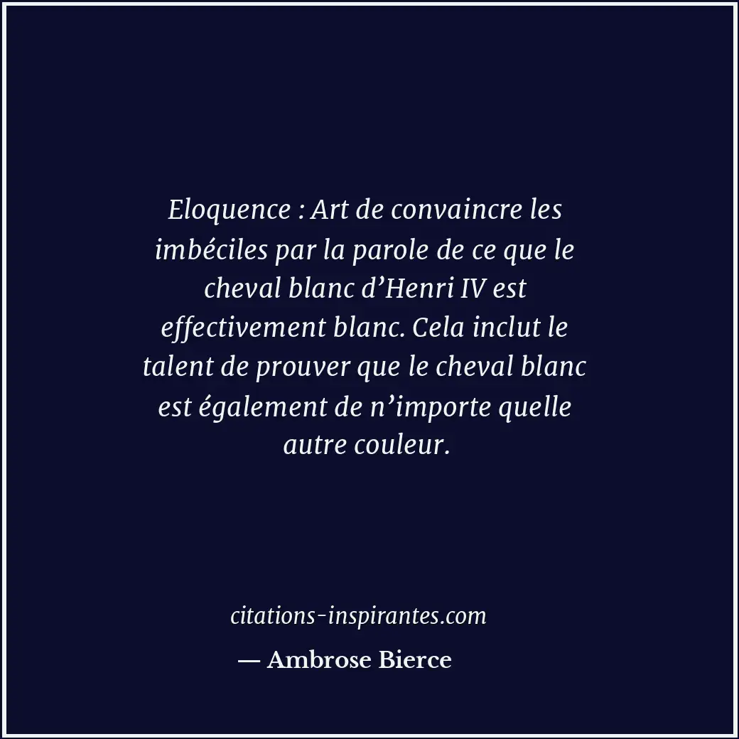 Citation de Ambrose Bierce