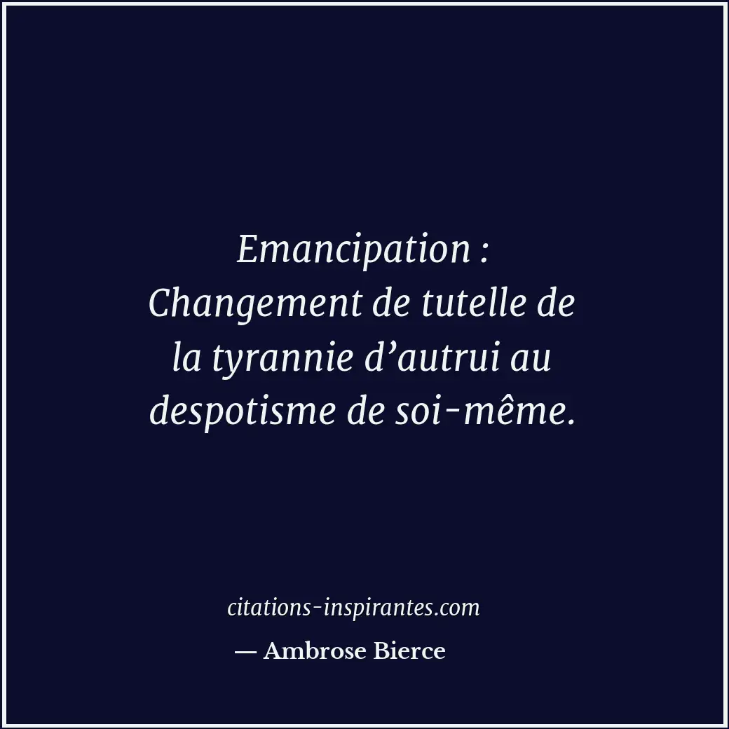 Citation de Ambrose Bierce