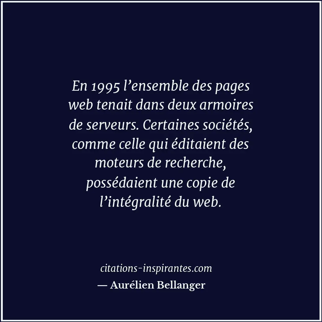 Citation de Aurélien Bellanger