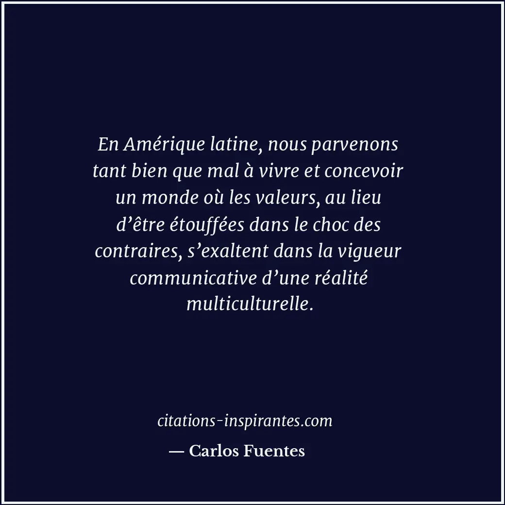 Citation de Carlos Fuentes