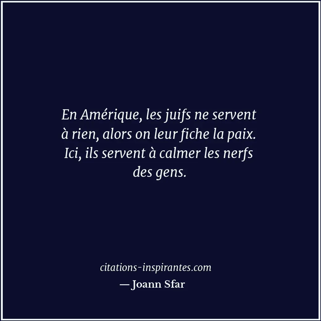 Citation de Joann Sfar