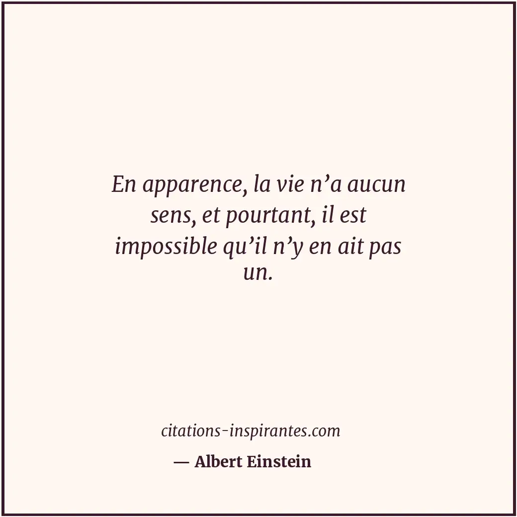 Citation de Albert Einstein