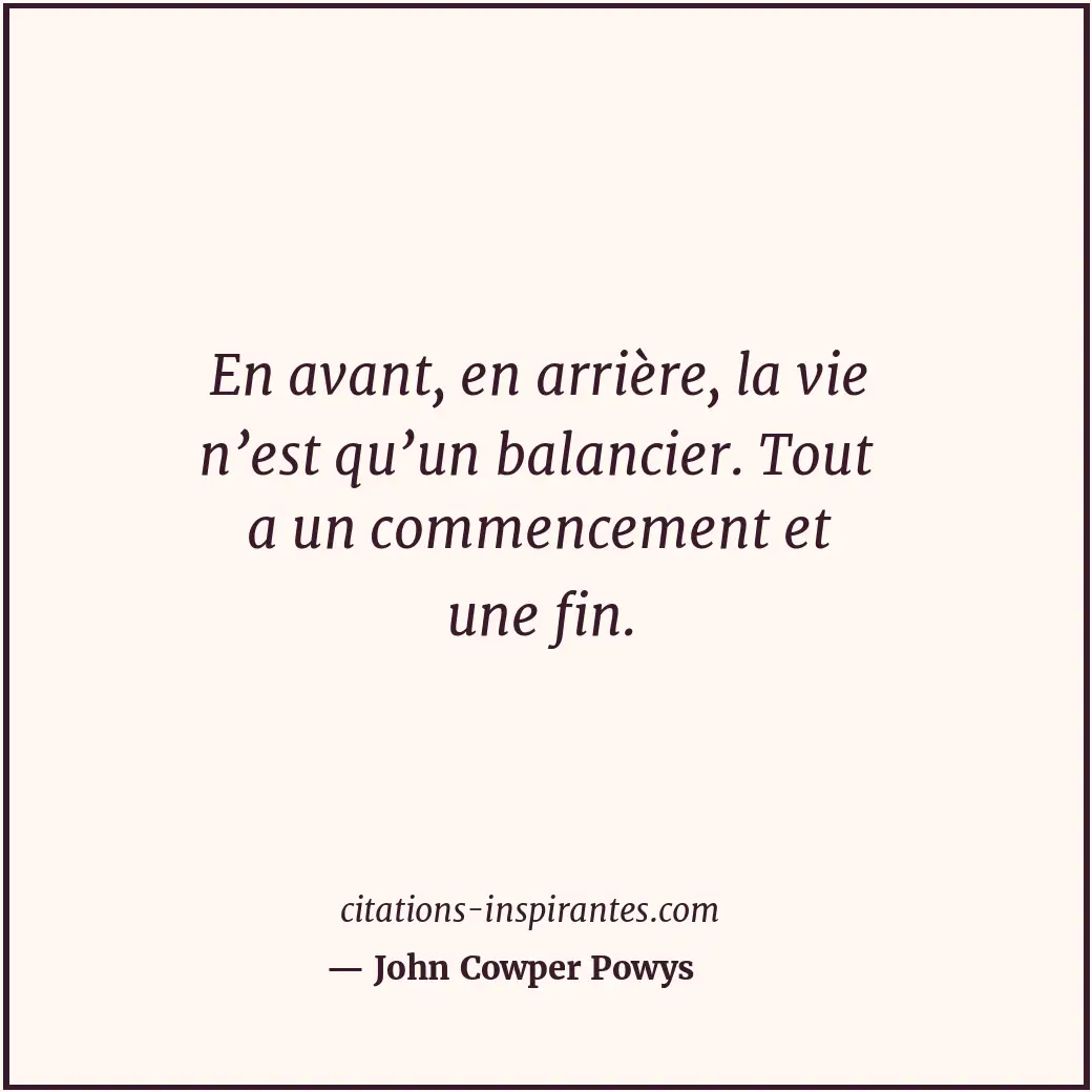 Citation de John Cowper Powys
