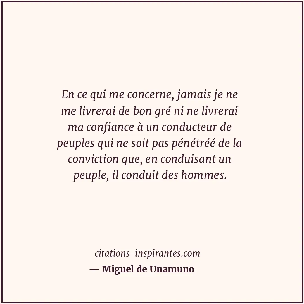 Citation de Miguel de Unamuno