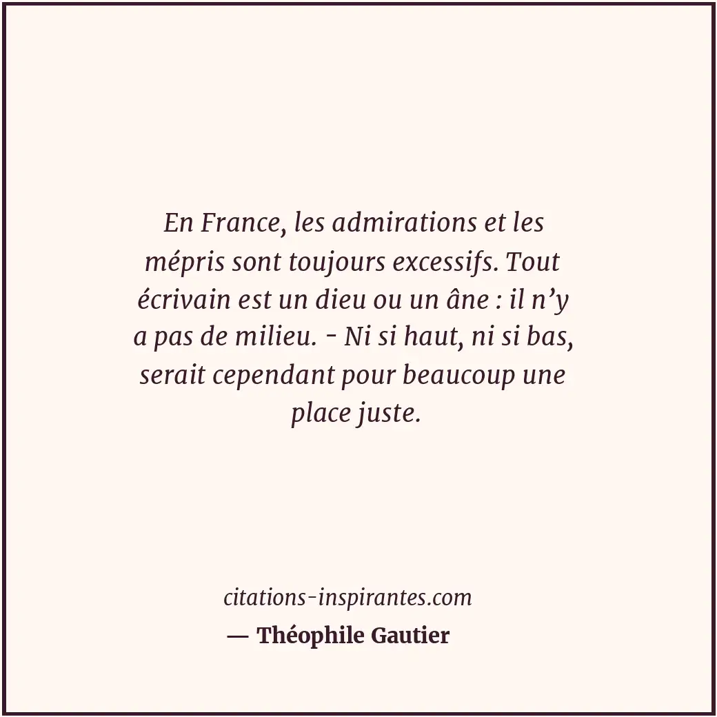 Citation de Théophile Gautier