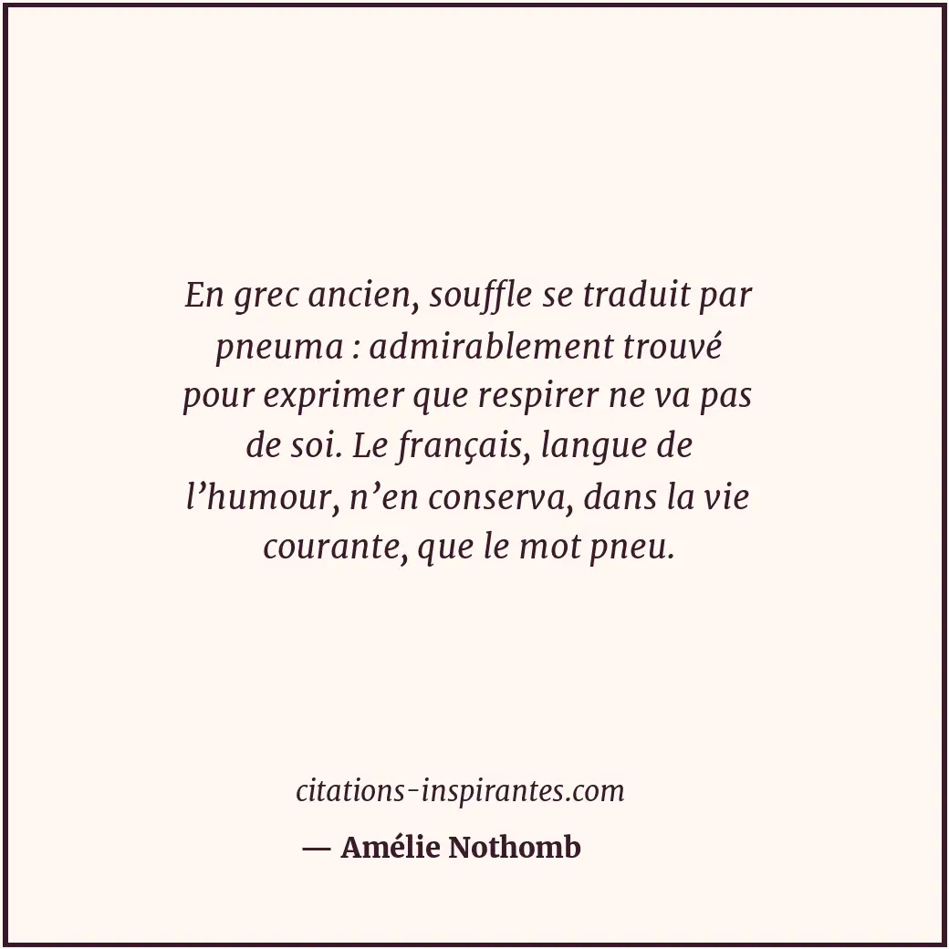 Citation de Amélie Nothomb