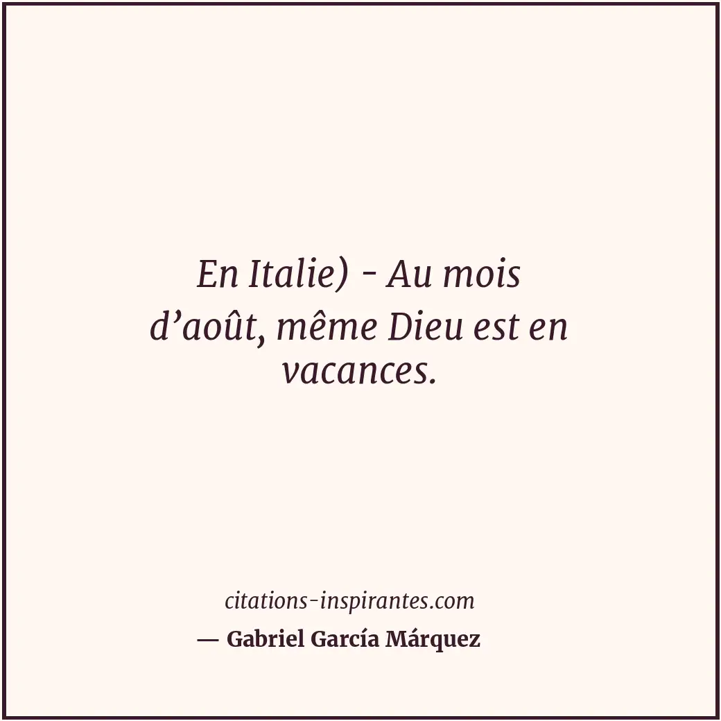 Citation de Gabriel García Márquez
