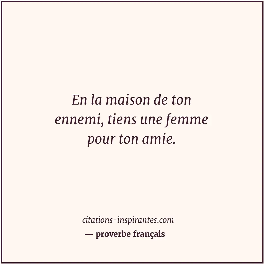 Citation de proverbe français
