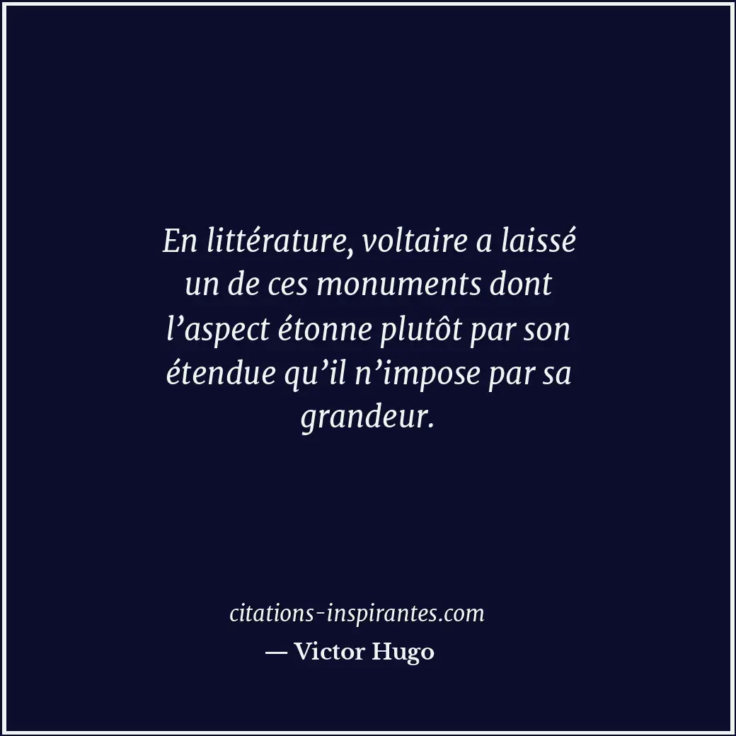 Citation de Victor Hugo