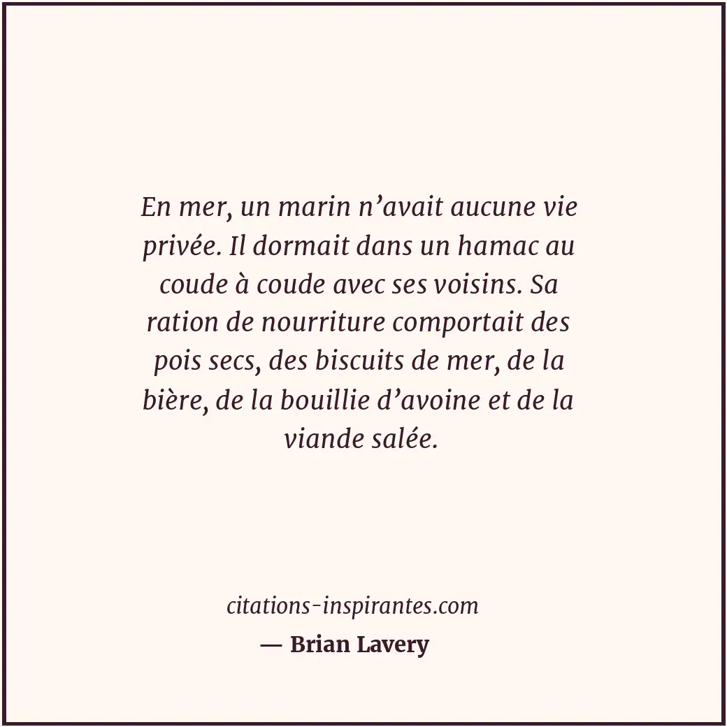 Citation de Brian Lavery