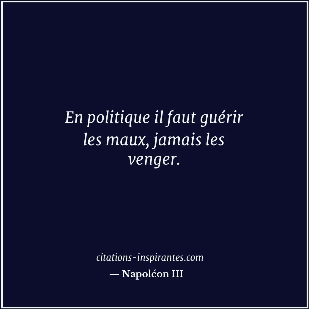Citation de Napoléon III