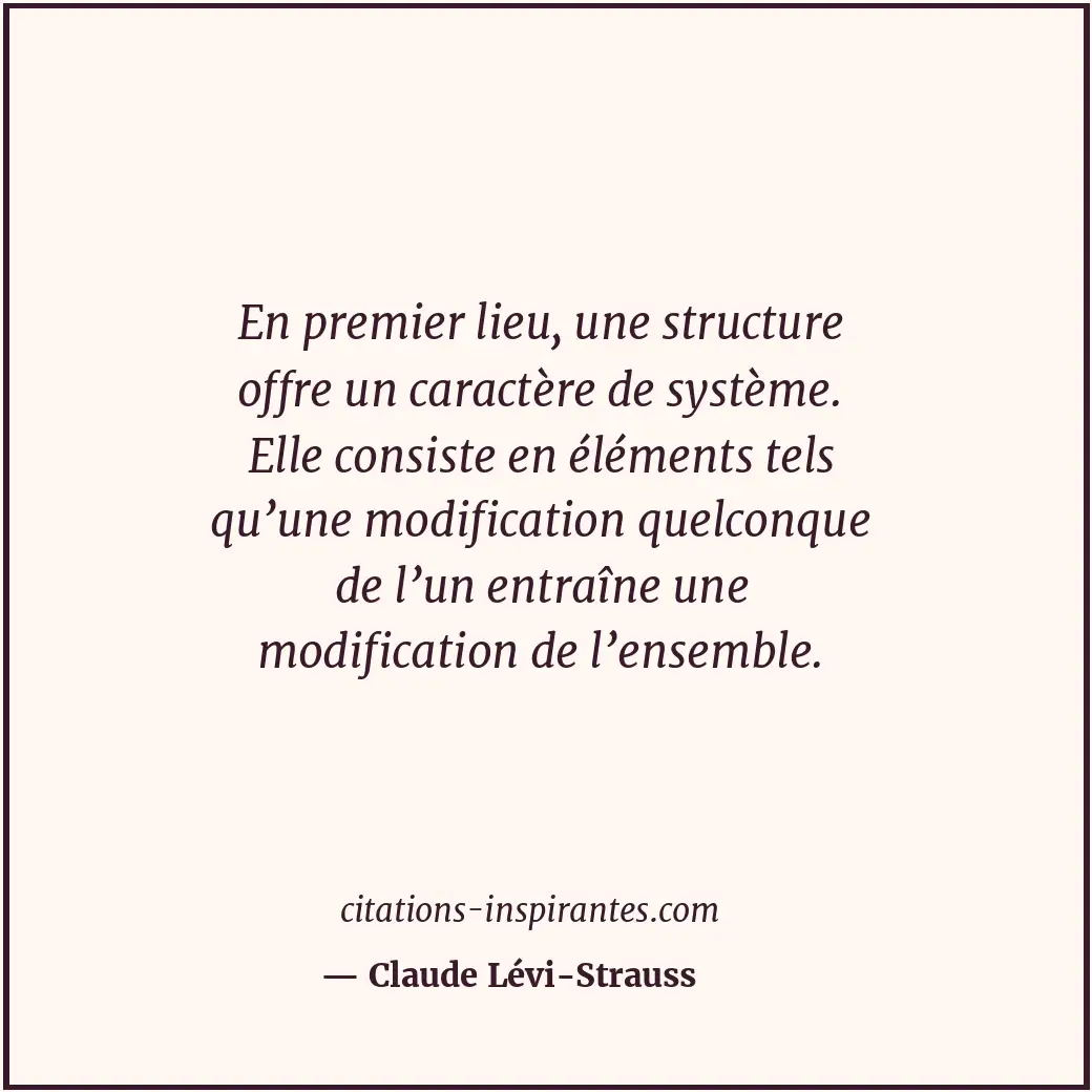 Citation de Claude Lévi-Strauss